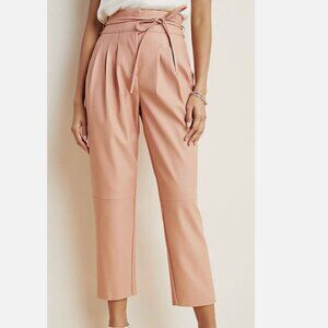 Blank NYC  Faux Leather Pants, Tie Belt - 26 NWT